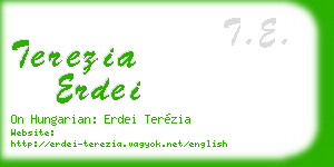 terezia erdei business card